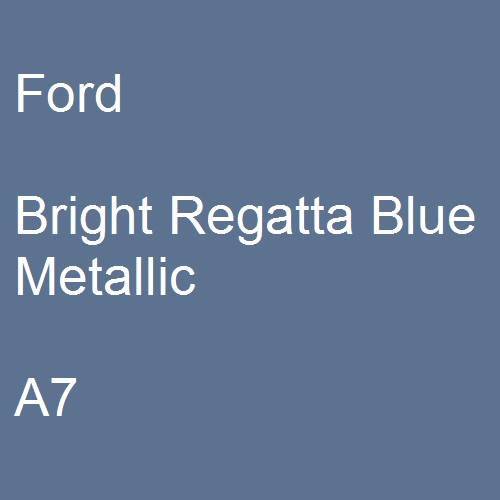 Ford, Bright Regatta Blue Metallic, A7.